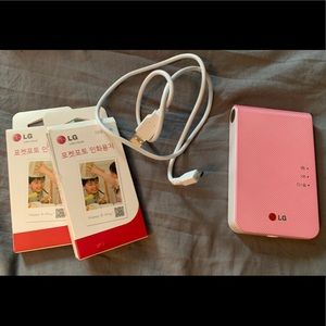 LG Pink Mini Printer